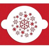 新入荷/雪の結晶のケーキトップステンシルプレート入荷