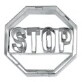ドイツ/Stadter（ステンレス）　クッキー型　標識/STOP
