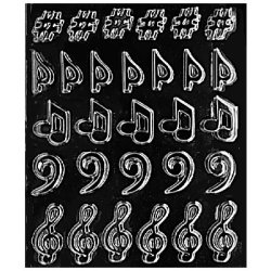 画像1: チョコレート型　音符　5種類