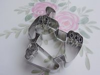 画像1: ドイツ/Stadter(ステンレス) クッキー型 耳折れバーニー/うさぎ