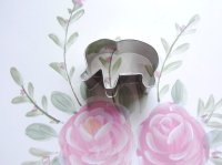画像1: ドイツ/Stadter(ステンレス) ミニクッキー型 ゾウ 4.5cm