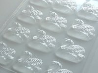 画像1: チョコレート型 スワン/白鳥 12個取