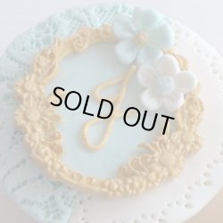 画像1: イギリス製/シュガークラフト/ミニフレーム　フローラルサークル