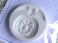 画像1: イギリス製/シュガークラフト用シリコン抜き型/ カボチャのお化け&コウモリ(ハロウィン)