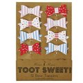 MeriMeri/TOOT SWEETシリーズ　パーティピック　リボン　12本入