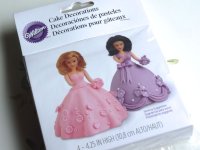 画像2: Wilton ミニドールピックス/ケーキトッパー 4個入