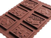 画像1: イタリア製/クッキー抜き型&シリコンマットセット ニャムニャム