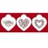 画像2: Mサイズ/ステンシルセット　Valentineデザインハート　３種類 (2)