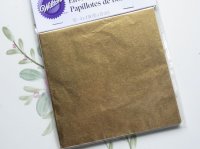 画像1: Wilton チョコレートホイル メタリックゴールド 50枚入 10cm