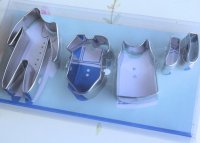 画像1: セール品/MeriMeri/クッキー型セット(ステンレス) ベビークローズ 4種類