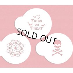 画像1: Sサイズ/ステンシルセット　TRICK　OR　TREAT 3種類