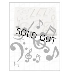 画像1: イギリス製/シュガークラフトシリコン抜き型/　音符　10種類