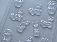 画像2: チョコレート型 うさぎ&バスケット