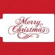 Lサイズ/ステンシルプレート 　デコラティブメリークリスマス