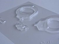 画像1: チョコレート型 手錠&鍵
