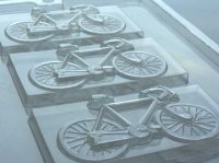画像1: チョコレート型 板チョコタイプ/ 自転車