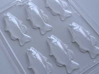 画像1: チョコレート型 魚 6個取