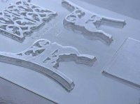 画像1: 3Dチョコレート型 ガーデンベンチ
