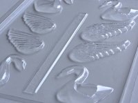 画像1: 3Dチョコレート型 白鳥