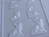 画像1: チョコレート型 うさぎ 3種類