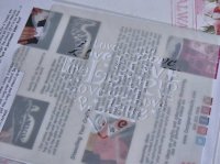 画像1: アメリカ製 ステンシルプレート LOVE文字ハート