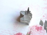 画像1: ミニクッキー型 ユニコーンヘッド 約4cm