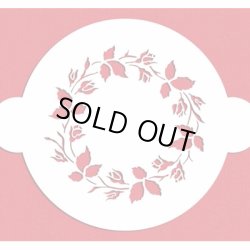 画像1: Lサイズ/ステンシルケーキトッププレート　Ring　Of　Roses