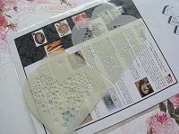 画像1: Mサイズ/ステンシルセット フローラルハート 3種類