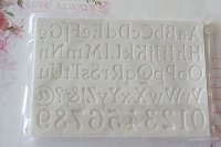 画像1: イギリス製/シュガークラフトシリコン型 アルファベット&ナンバー&記号