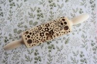 画像1: 木製エンボスローリングピン(ミニ)MEADOW/花・草木