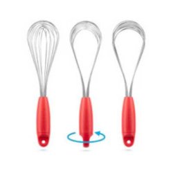 画像2: Dreamfarm（ドリームファーム）Flisk　ウイスク　折りたためる泡だて器　レッド