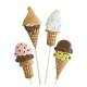 ロリポップチョコレート型　アイスクリーム／ソフトクリーム　4種類