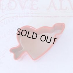 画像2: ミニカラークッキー型（レッド）　ハートの矢（ミニ）