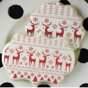画像3: アメリカ製　ステンシルプレート　ノルディッククリスマス (3)