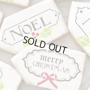 画像1: アメリカ製　ステンシルプレート　ヴィンテージクリスマスタグ　2種類 (1)