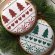 画像1: アメリカ製　ステンシルプレート　Holiday Fair Isle (1)