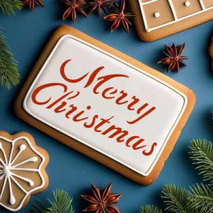 画像2: アメリカ製　ステンシルプレート　メリークリスマス (2)