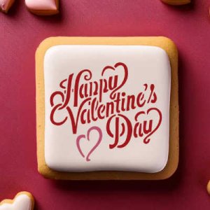 画像1: アメリカ製　ステンシルプレート　Happy Valentine's Day (1)