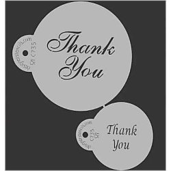 画像1: Mサイズ/ステンシルセット　THANK YOU メッセージ　2種類