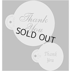 画像1: Mサイズ/ステンシルセット　THANK YOU メッセージ　2種類