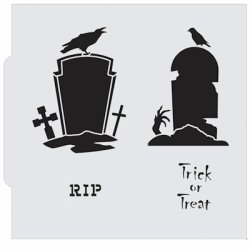 画像1: ステンシルプレート　お墓　2種類