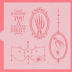 画像3: ステンシルプレート  ハロウィン／Wishing you a Haunted Night
