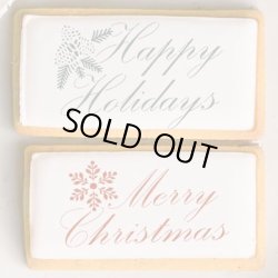 画像1: アメリカ製　ステンシルプレート　スクリプトスタイルクリスマス　２種類