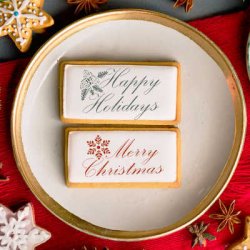 画像2: ステンシルプレート　スクリプトスタイルクリスマス　２種類