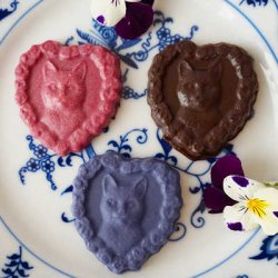 画像7: チョコレート型   ハートフレームの猫　12個取