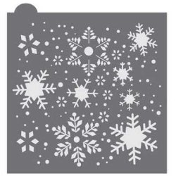 画像1: JULIA  USHER／ステンシルプレート　スノーフレーク／Peace