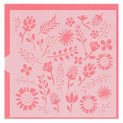 画像1: ステンシルプレート　草花