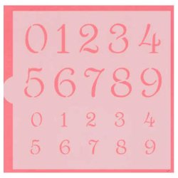 画像1: ステンシルプレート　ナンバー　２種類