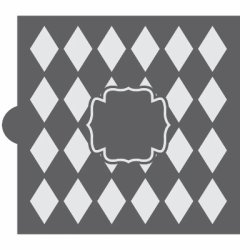 画像2: ステンシルプレート　ハーレクインモノグラム　