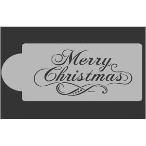 画像1: Lサイズ/ステンシルプレート 　デコラティブメリークリスマス (1)